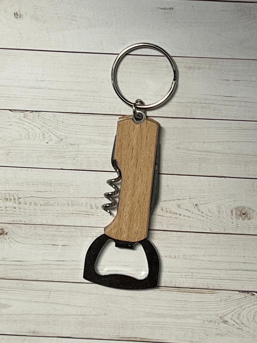 Bottle/Wine Opener Keychain KWLASERSUPPLIES