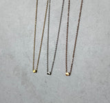Mini Circle Pendant Necklace