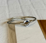 Cable Heart Bracelet