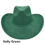 Cowboy Style Vegan Suede Hat for personalization