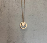 Large Circle/Heart Necklace