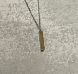 Hidden Message Bar Necklace
