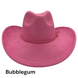 Cowboy Style Vegan Suede Hat for personalization