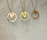 Large Circle/Heart Necklace