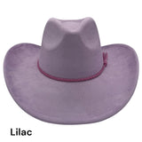 Cowboy Style Vegan Suede Hat for personalization