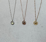 Small Circle/Heart Necklace
