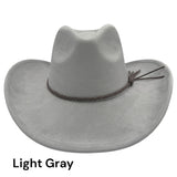Cowboy Style Vegan Suede Hat for personalization