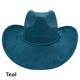 Cowboy Style Vegan Suede Hat for personalization