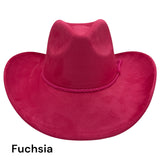 Cowboy Style Vegan Suede Hat for personalization