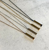 Hidden Message Bar Necklace