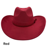 Cowboy Style Vegan Suede Hat for personalization