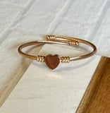 Cable Heart Bracelet