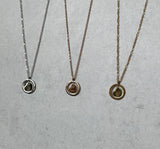 Small Circle/Heart Necklace