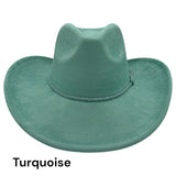 Cowboy Style Vegan Suede Hat for personalization