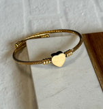 Cable Heart Bracelet
