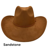 Cowboy Style Vegan Suede Hat for personalization