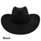 Cowboy Style Vegan Suede Hat for personalization