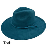 Vegan Suede Wide Brim Hat Blank with Tassel