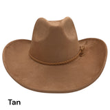 Cowboy Style Vegan Suede Hat for personalization