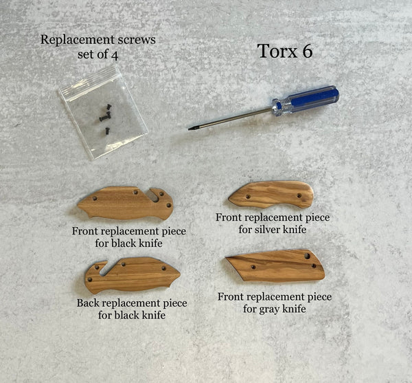Knife replacement pieces