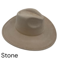 Vegan Suede Wide Brim Hat blank, Hat blank for engraving