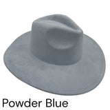 Vegan Suede Wide Brim Hat blank, Hat blank for engraving