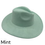 Vegan Suede Wide Brim Hat blank, Hat blank for engraving