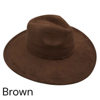 Vegan Suede Wide Brim Hat blank, Hat blank for engraving