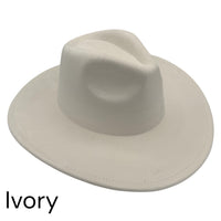 Vegan Suede Wide Brim Hat blank, Hat blank for engraving