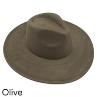 Vegan Suede Wide Brim Hat blank, Hat blank for engraving