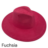 Vegan Suede Wide Brim Hat blank, Hat blank for engraving