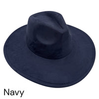 Vegan Suede Wide Brim Hat blank, Hat blank for engraving