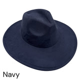 Vegan Suede Wide Brim Hat blank, Hat blank for engraving