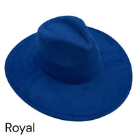 Vegan Suede Wide Brim Hat blank, Hat blank for engraving