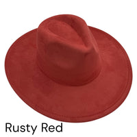 Vegan Suede Wide Brim Hat blank, Hat blank for engraving