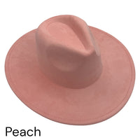 Vegan Suede Wide Brim Hat blank, Hat blank for engraving