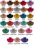 Cowboy Style Vegan Suede Hat for personalization