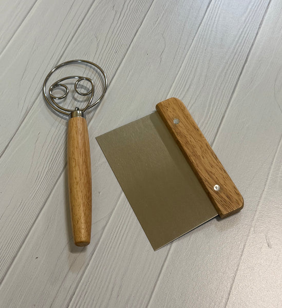 Dough Whisk and Scraper