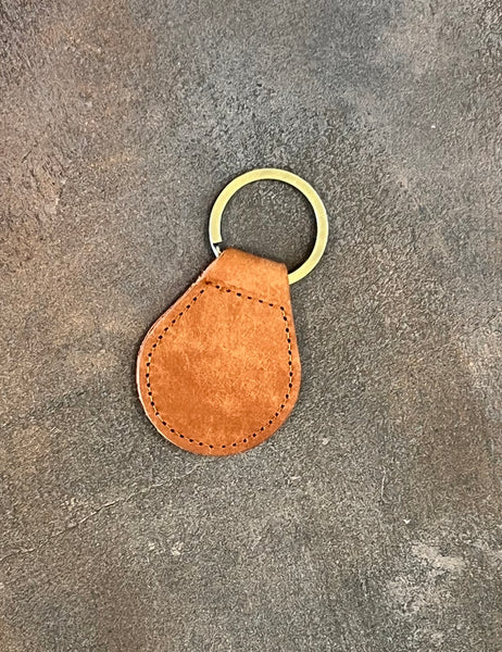 Round Leather Keychain
