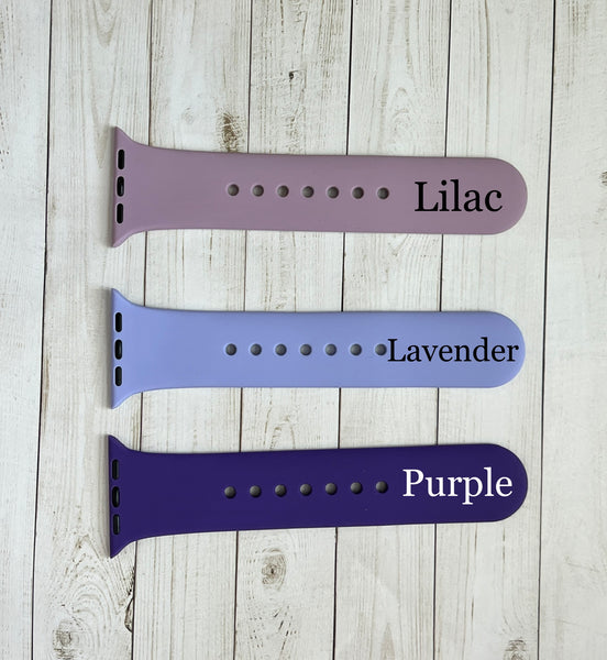 PURPLES- Silicone watch bands