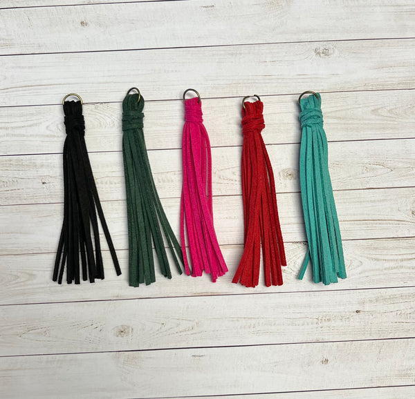 4" solid color tassel with Bronze hardware