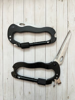 Multitool Carabiner with Folding Knife