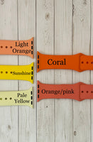 ORANGES/YELLOW Silicone Watch Band
